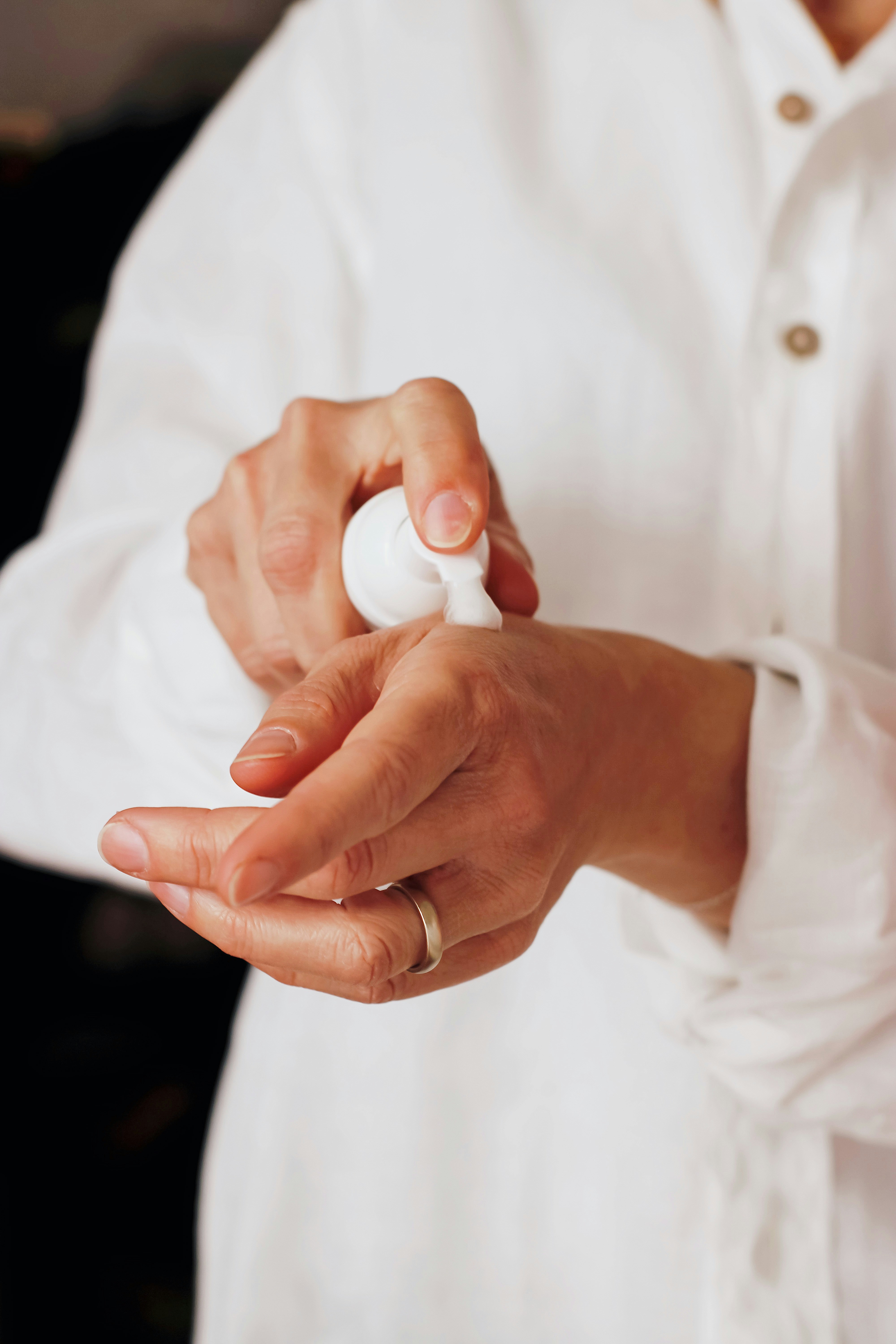 Applying Makeup to Hand